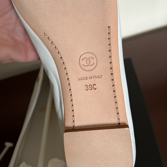 Authentic Chanel Flats Ballerines 39C - Picture 9 of 13